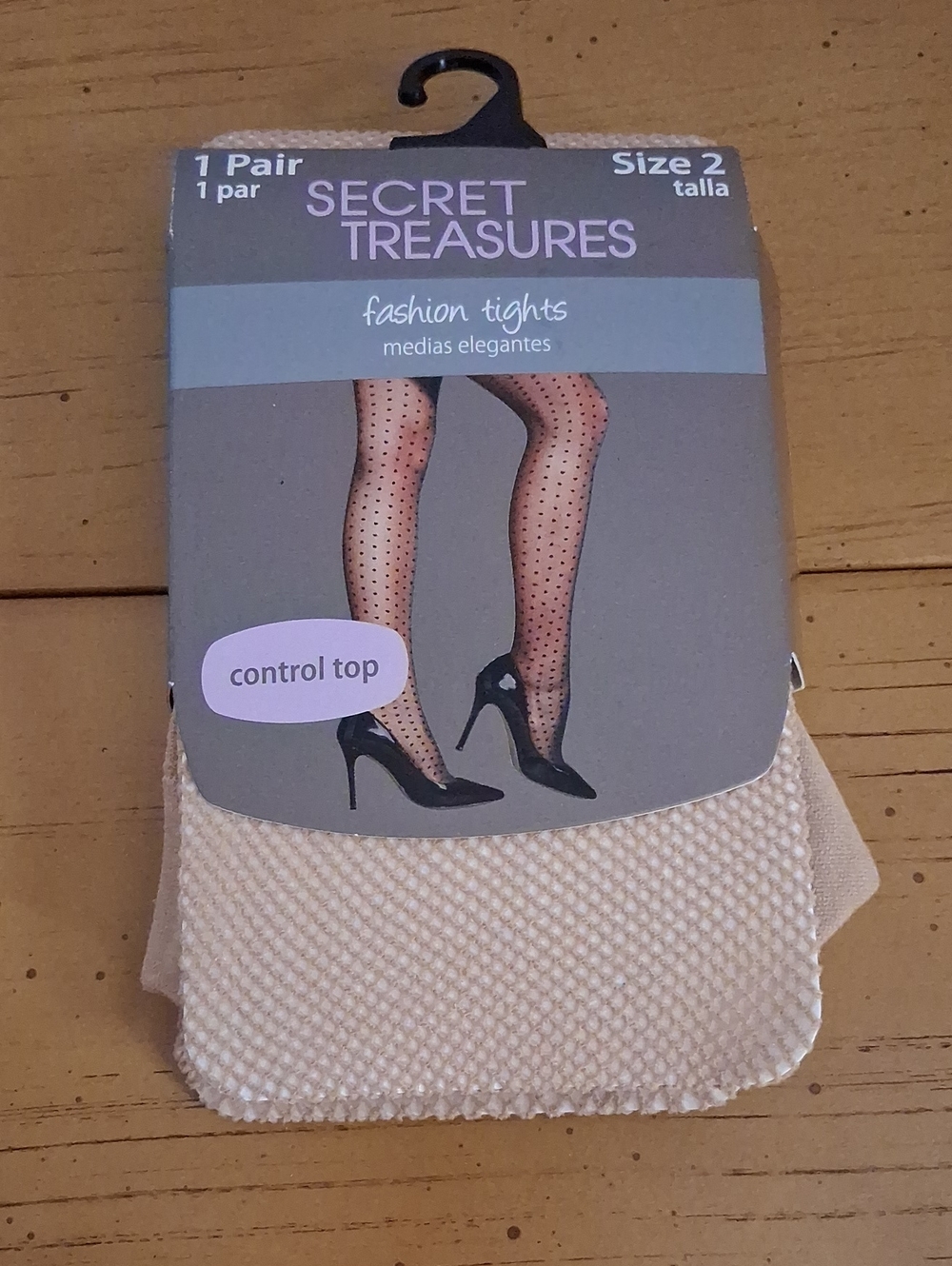 Secret Treasures Beige Fashion Tights with Control Top